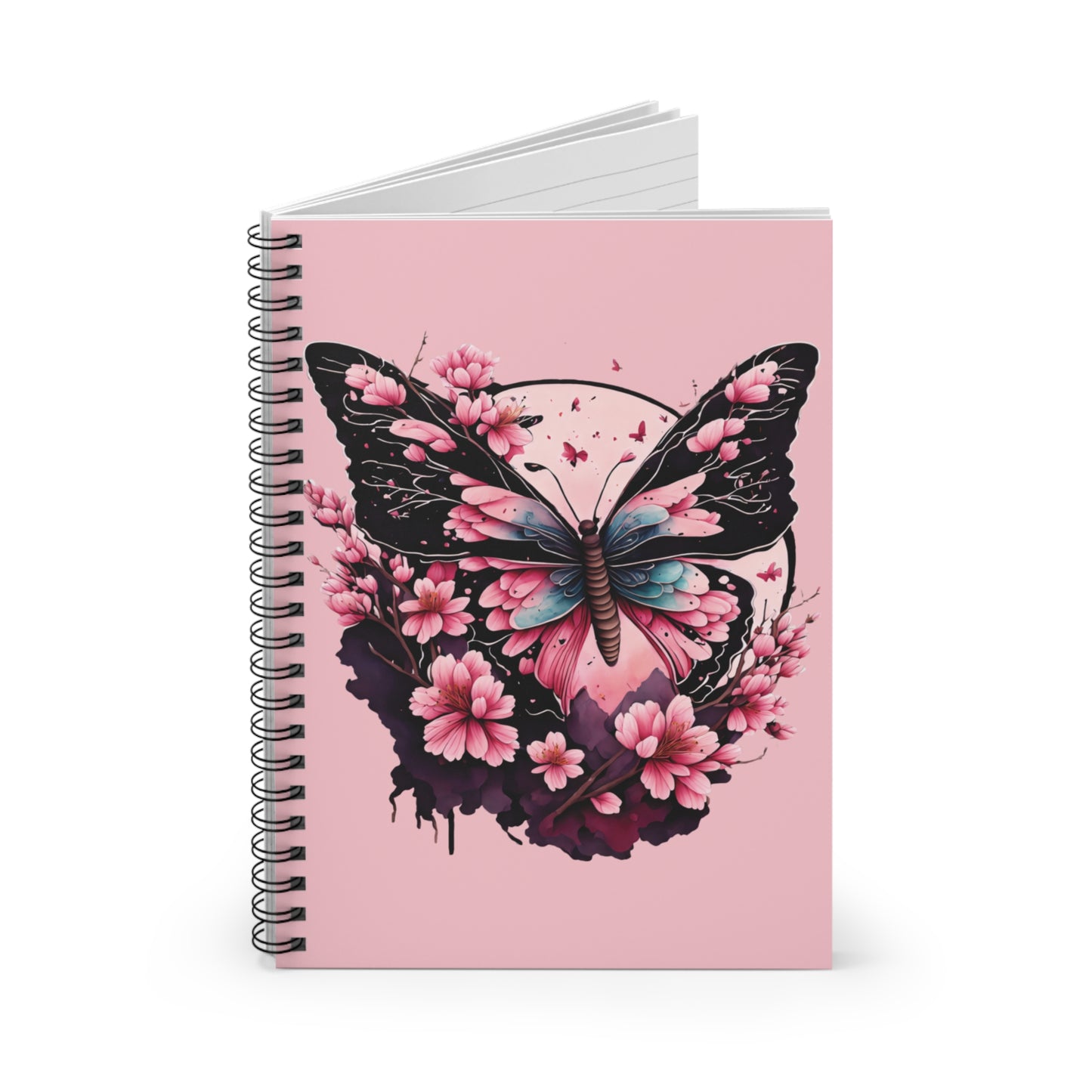 Butterflies Spiral Notebook - Ruled Line