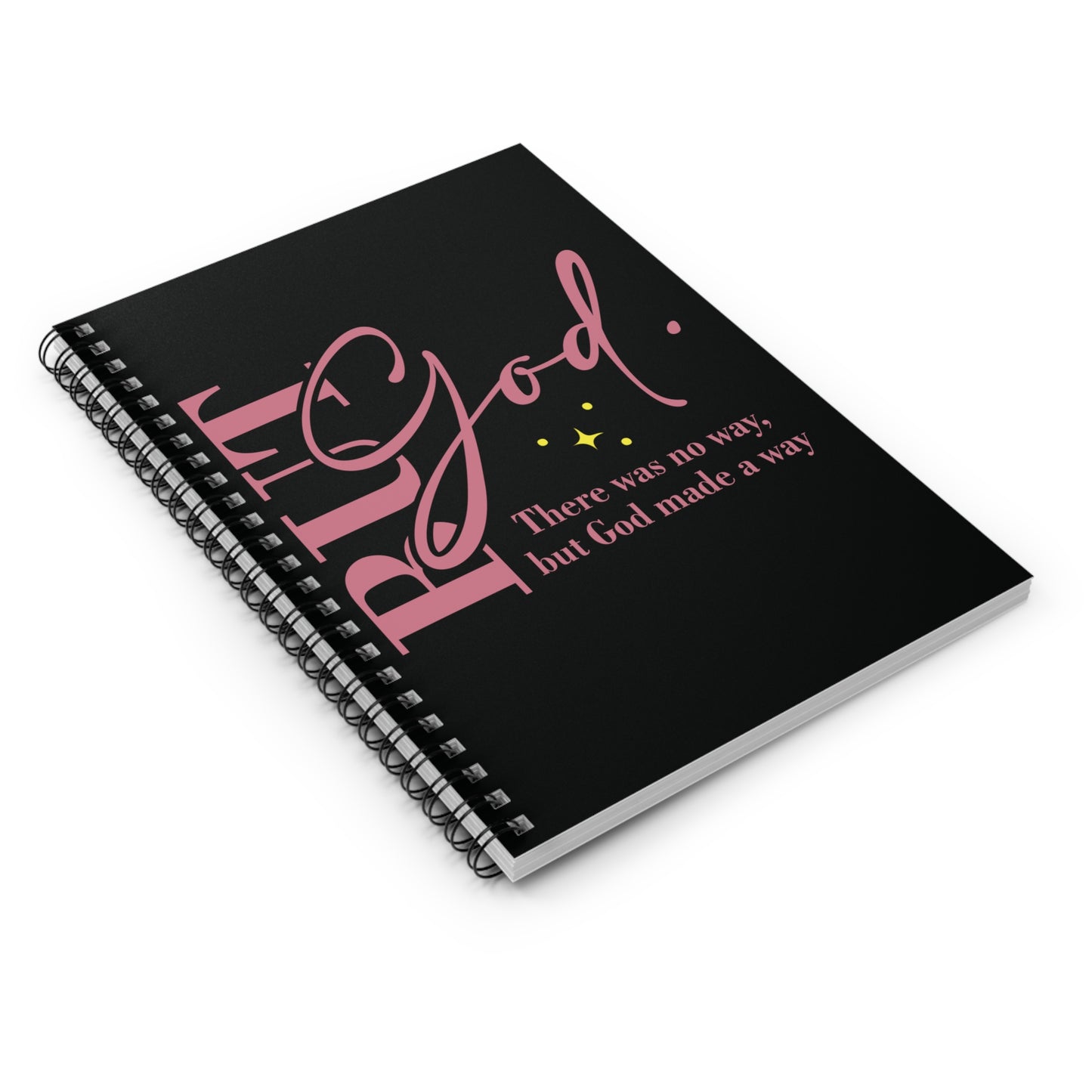 But God Spiral Notebook - Ruled Line