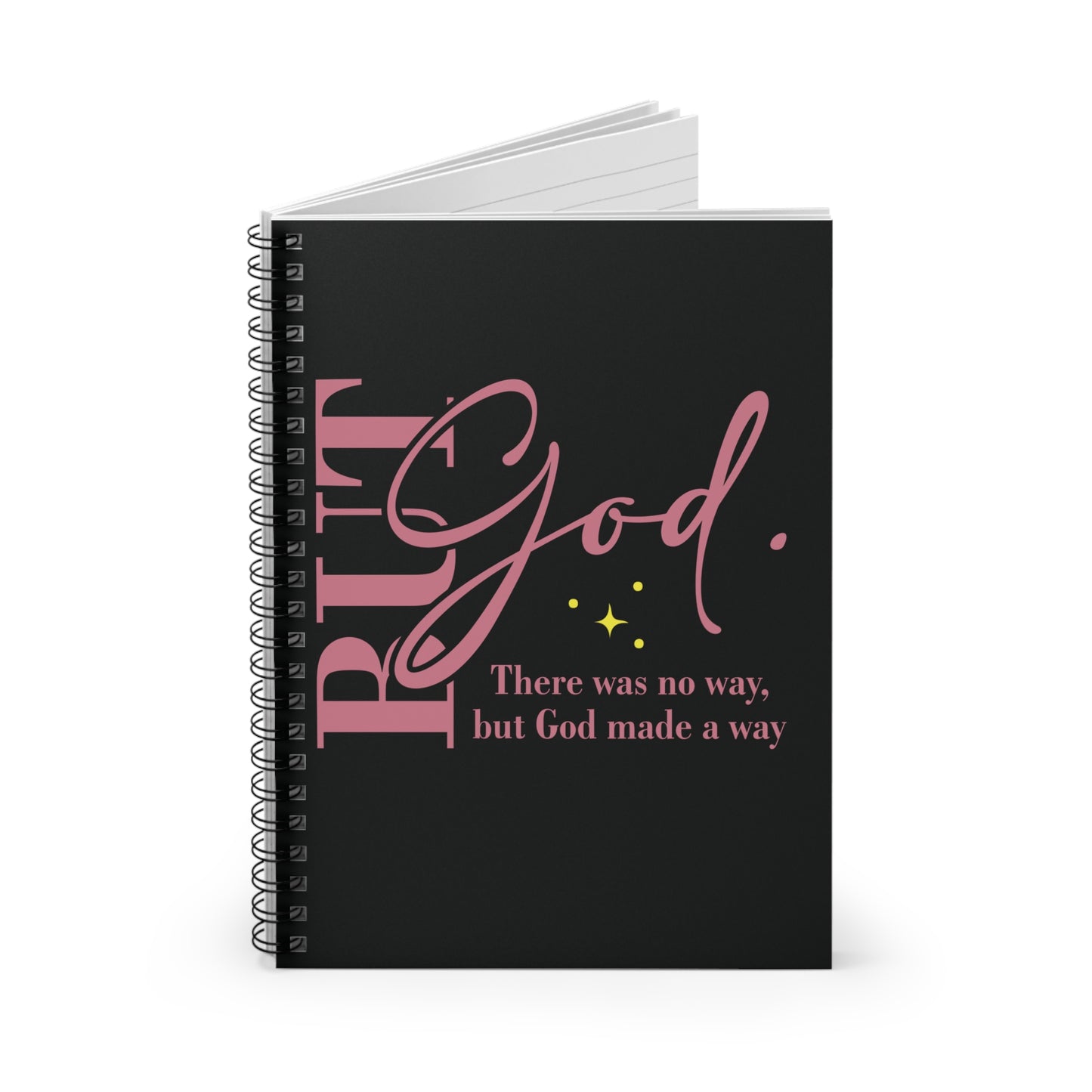 But God Spiral Notebook - Ruled Line