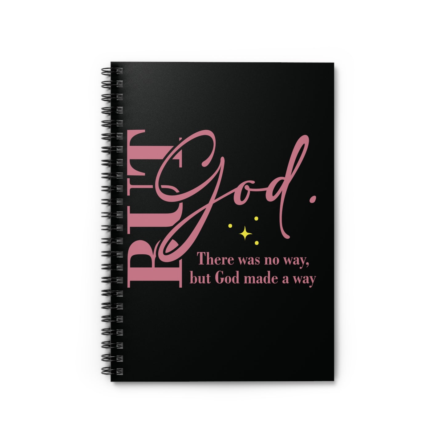 But God Spiral Notebook - Ruled Line