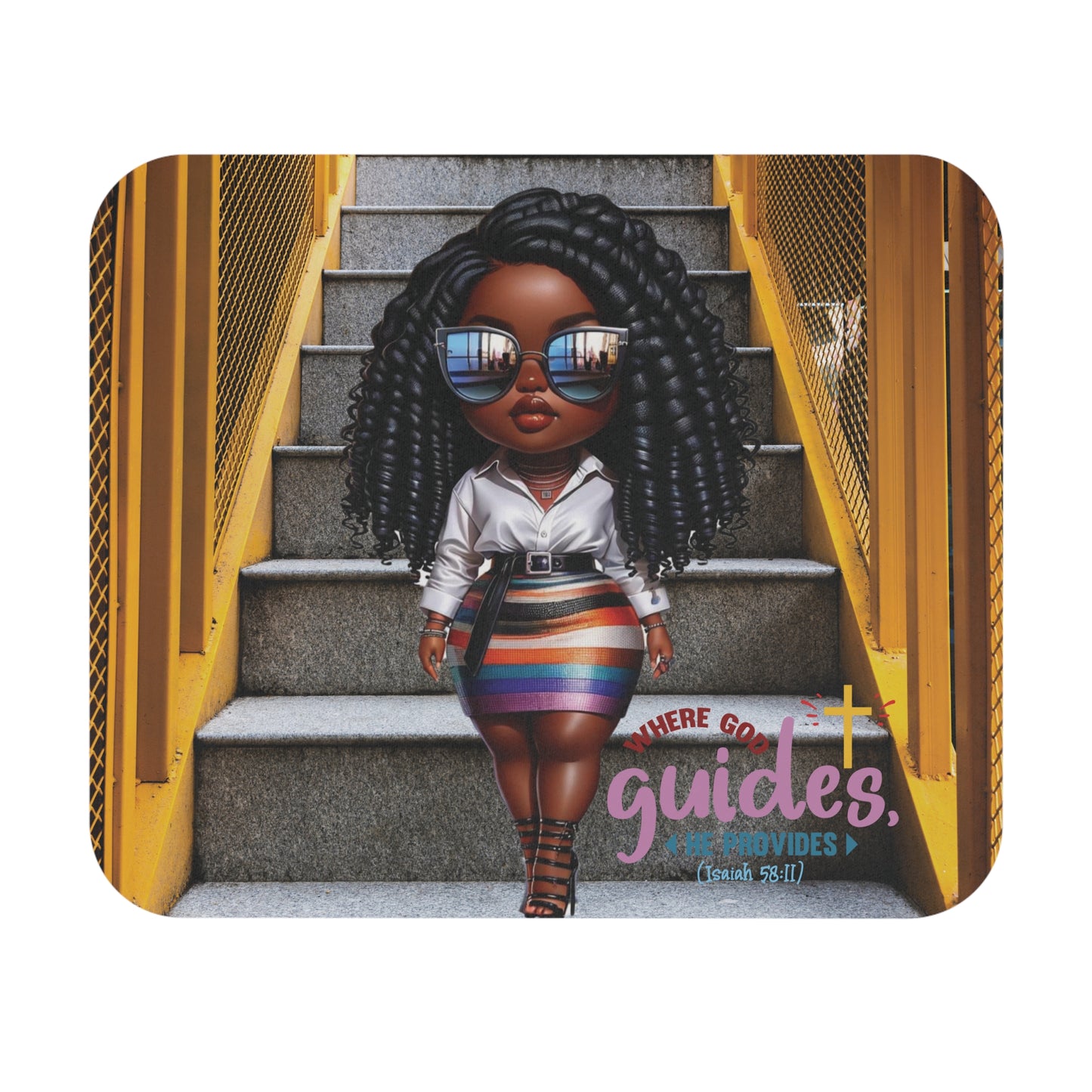 Where God Guides Mouse Pad